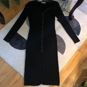 CMZ2005 Women's Button Down Long Sleeve Maxi Dress